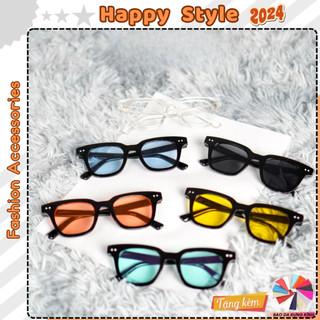 Kính mát thời trang Kính râm nam nữ Unisex gọng vuông cao cấp giúp bảo vệ mắt K6 - Happy Style