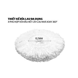 BÔNG LAU NHÀ MICROFIBER XOAY 360 ĐỘ SUNHOUSE KS-CO330M
