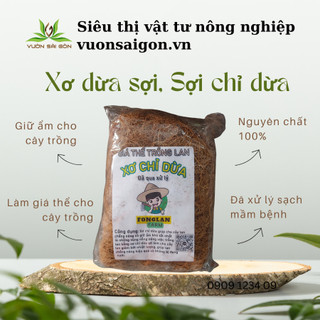 (Combo 5 gói) Xơ dừa sợi đã qua xử lý, gói 120g, chuyên trồng lan  - Green City