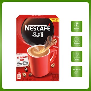 Hộp nescafe 3in1 đỏ cà phê sữa
