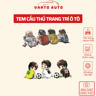 Tem Decal Đội Bóng Trang Trí Ô Tô