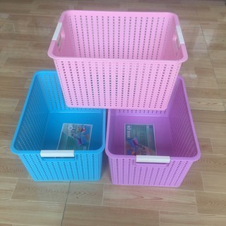 Giỏ đan đựng đồ loại to kích thước dài 35.2cm* rộng 26cm* cao 21cm