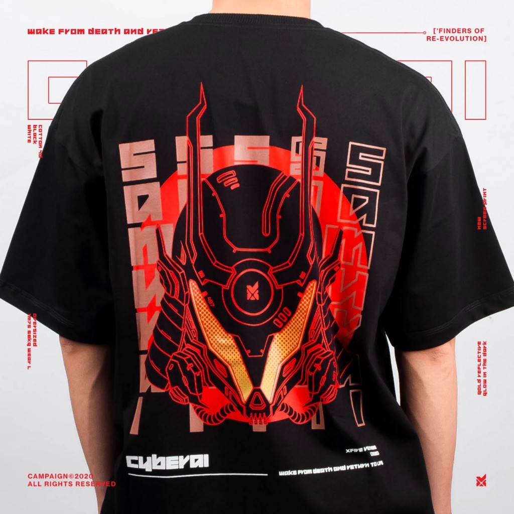 XFIRE CYBERAI TSHIRT IN BLACK