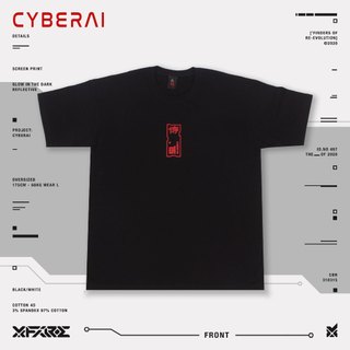 XFIRE CYBERAI TSHIRT IN BLACK