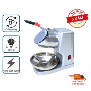 Máy xay đá tuyết, Máy bào đá 8 lưỡi, 2 nắp cao cấp Mitomo MBD-600 MAX- Hàng chính hãng