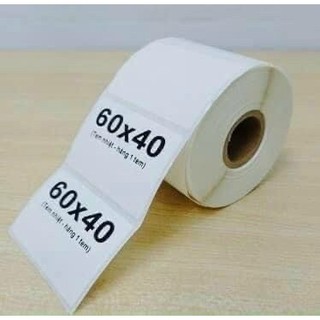 Giấy in tem nhiệt khổ 58x40 - 60x40 - decal in tem nhãn phụ - tem cân điện tử
