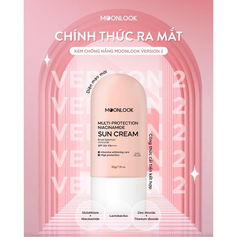 Kem chống nắng Moonlook ( Mẫu mới 2024)