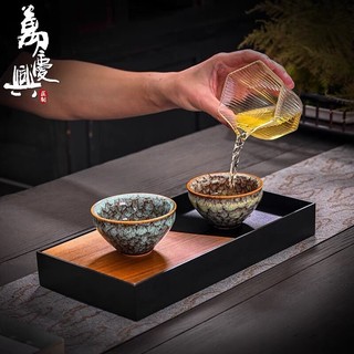 Bộ ấm chén trà đạo cối xay gốm sứ Tử Sa cao cấp