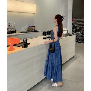 CASON - Đầm yếm jean Elena