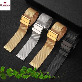 DÂY ĐÔNG HỒ THÉP LƯỚI KHÔNG GỈ CAO CẤP [Tl]  + TẶNG CHỐT đủ size 12 13 14 15 16 17 18 19 20 21 22 mm