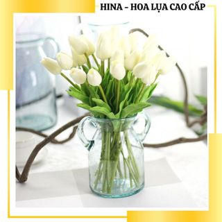 Hoa Tulip cao su non decor trang trí nhà siêu xinh