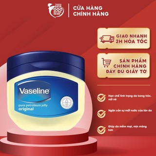 Sáp Dưỡng Ẩm Phục Hồi Da Khô, Nứt Nẻ Vaseline Pure Petroleum Jelly Original