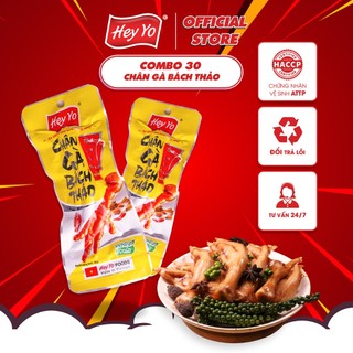  Combo 30 Chân Gà cay Hey Yo Bách Thảo 40g hàng Việt Nam thơm ngon, chất lượng
