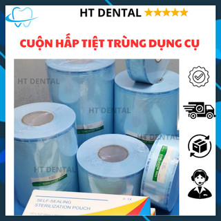 Cuộn hấp tiệt trùng dụng cụ y tế nha khoa nhiều kích thước – túi hấp tiệt trùng - ht dental