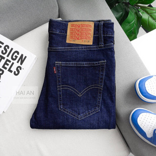 QUẦN JEAN NAM ống đứng slimfit xanh đen quần bò nam đẹp co giãn