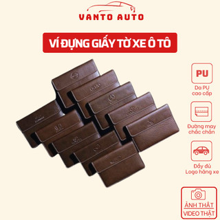Ví Đựng Giấy Tờ Xe Ô Tô, Túi Đựng Giấy Tờ Xe Ô Tô Bằng Da Cao Cấp, Đầy Đủ Logo Các Hãng Xe