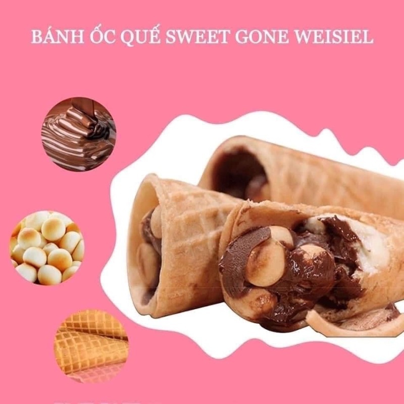 Bánh ốc quế SWEET GONE viên bi socola 1 túi 15 cái cực ngon