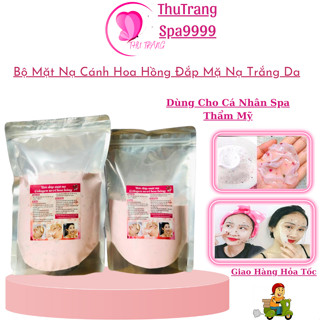 Bột Mặt Nạ Dẻo Cánh Hoa Hồng | Gói 500g 1000g Mặt Nạ Noa Hồng Cánh Colagen.