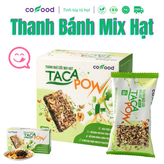 Thanh Năng Lượng Siêu Hạt TACAPOW Siêu Hạt COFOOD 150Kcal No Lâu Giàu Vitamin Giòn Ngon Ăn Kiêng Văn Phòng  6-12 Thanh  