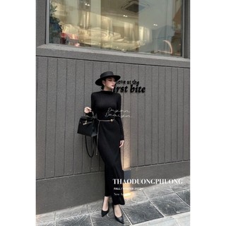 ♥️ VÁY DENIM MAXI BBD CÚC LƯNG🫰🏻