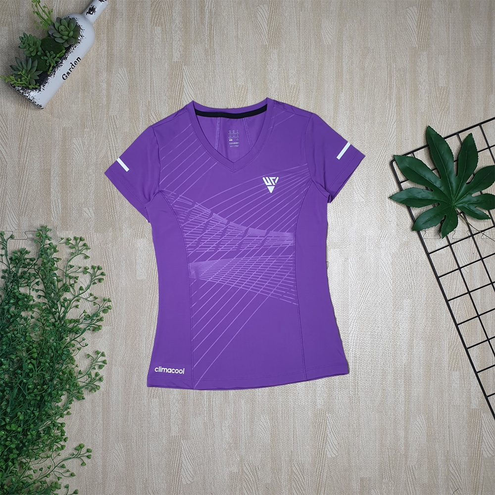 Áo Thun Nữ Tập Gym - Yoga, Áo Thun Lạnh 4 Chiều Thể Thao Nữ Ép Nhiệt