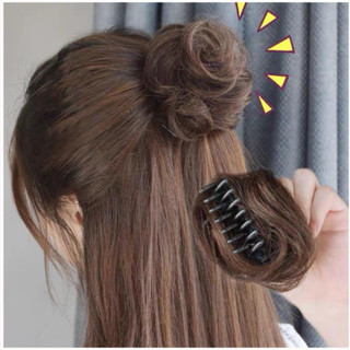 Tóc giả búi mini kẹp nửa đầu búi tròn kẹp loại nhỏ siu hót hít tgnbu10 ❤️freeship❤️
