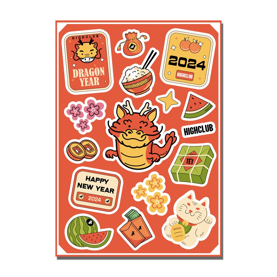 STICKER TẾT HIGHCLUB 2024