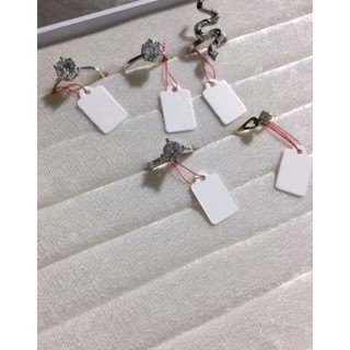 Tem ghi giá trang sức cột chỉ đỏ/ chỉ trắng không chữ