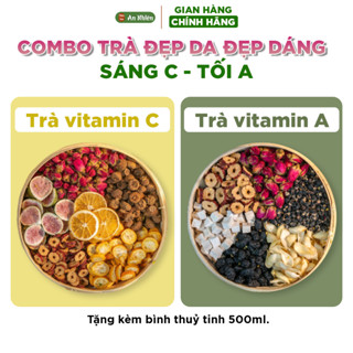 [Tặng bình 500ml] Trà sáng C tối A đẹp da An Nhiên, bổ sung vitamin.