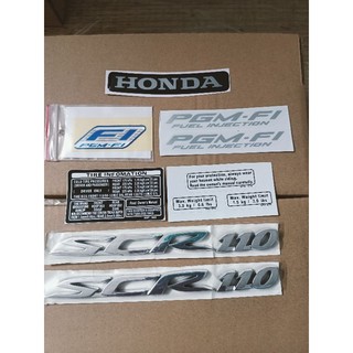 Trọn bộ tem nổi dán xe SCR new