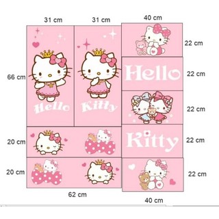 🌸DECAL HELLO KITTY TRANG TRÍ DÁN TỦ 🌸