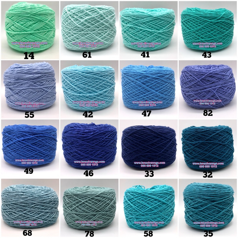 Combo 20 cuộn Sợi Cotton Việt Nam 1mm