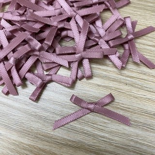 Nơ lụa ruy băng  trang trí,  size 3mm(100 nơ )