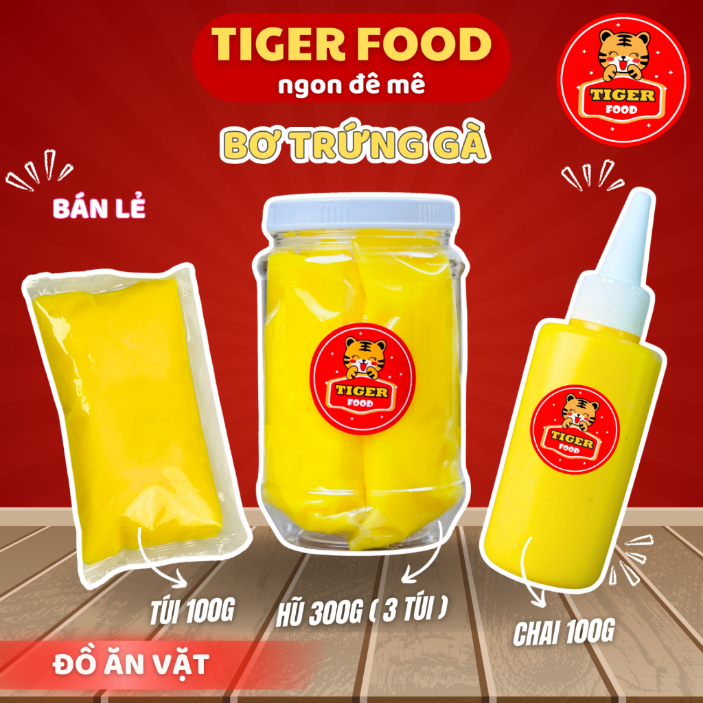 Bơ béo ăn kèm bánh tráng phơi sương 💖TIGER FOOD💖 Bơ trứng gà béo thơm ngon topping dùng cho đồ ăn vặt snack Siêu Ngon