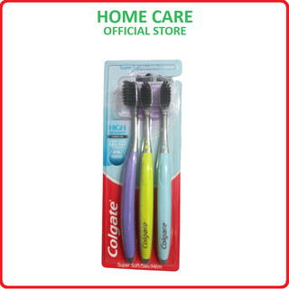 Bộ 3 Bàn chải đánh răng Colgate High Density Charcoal