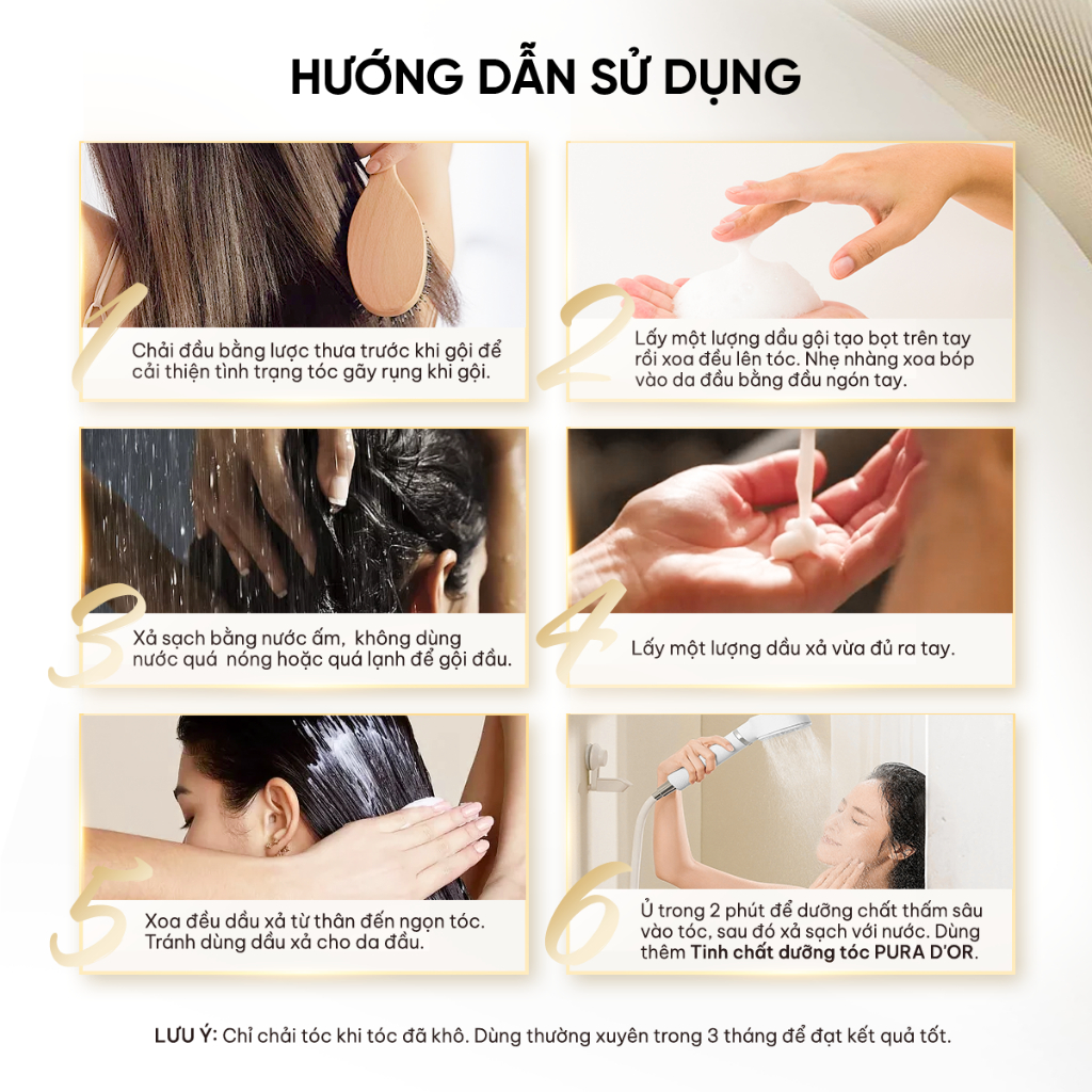 Combo Dầu Gội Dầu Xả Biotin 2X Professional Grade PURA DOR 473ml Organic Phục Hồi Hư Tổn Giảm Gãy Rụng Chuyên Sâu