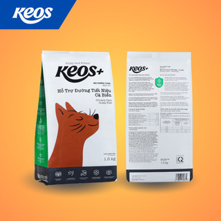Thức ăn mèo keos+ hỗ trợ tiết niệu - vị cá biển