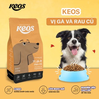 Thức ăn chó Keos vị gà và rau củ