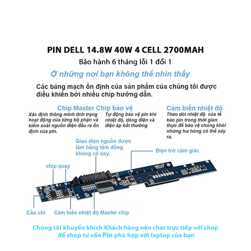 Pin laptop Dell 3558 3451 3452 3467 3468 5451 5458 5459 3551 3552 3555 3458 3459 5558 5559 3465 Vostro 3458 3558 3565