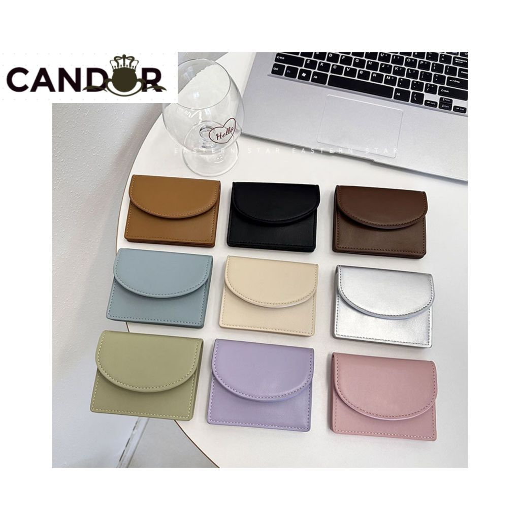 Ví nữ mini da trơn đựng tiền đựng thẻ card nhỏ gọn