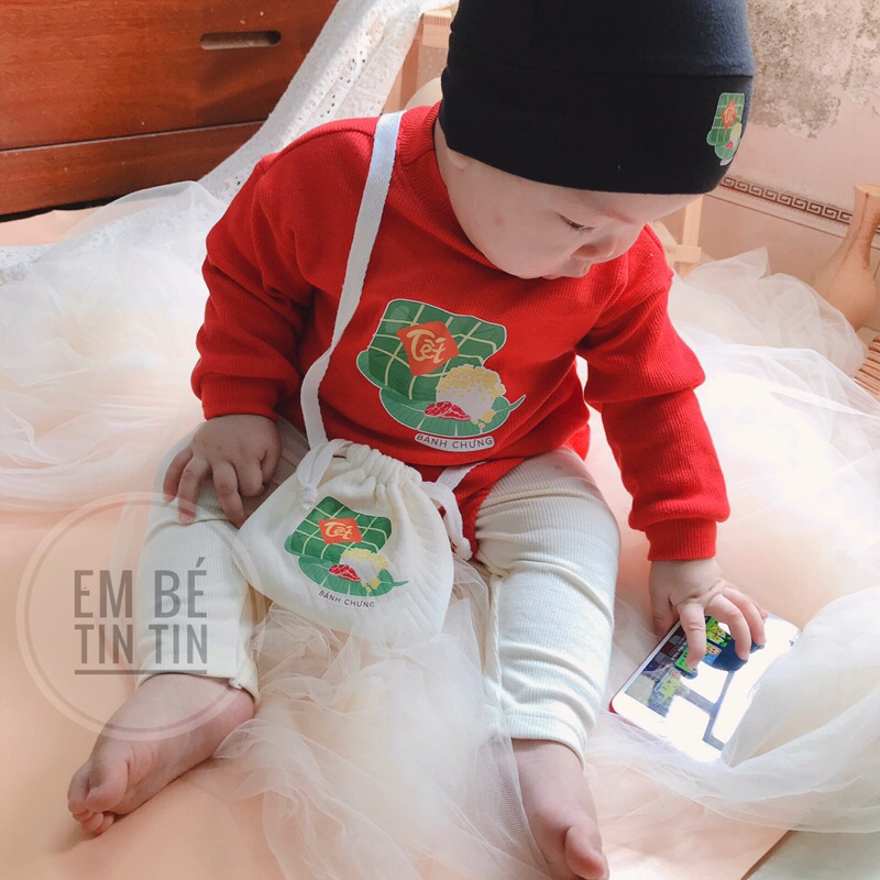 Túi đựng tỏi tránh vía độc - Túi đựng lì xì cho bé