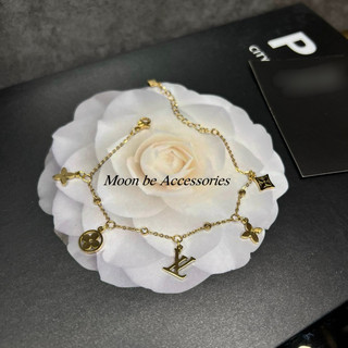 Set lắc chân và lắc tay lv đính đá