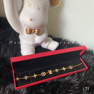 Set lắc chân và lắc tay lv đính đá