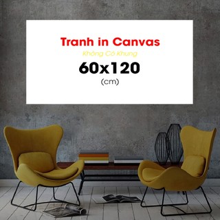 Tranh in canvas 60x120, maru store 2020