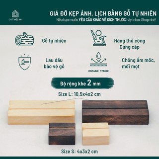 Đế Gỗ Kẹp Lịch 2024, Đế Gỗ Kẹp Ảnh, Giấy Ghi Chú