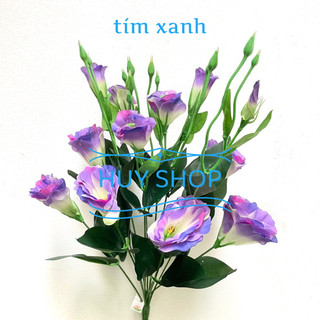 Bụi Hoa CÁT TƯỜNG (12 nhánh 6 bông 6 nụ) Vải cao cấp trang trí nhà cửa