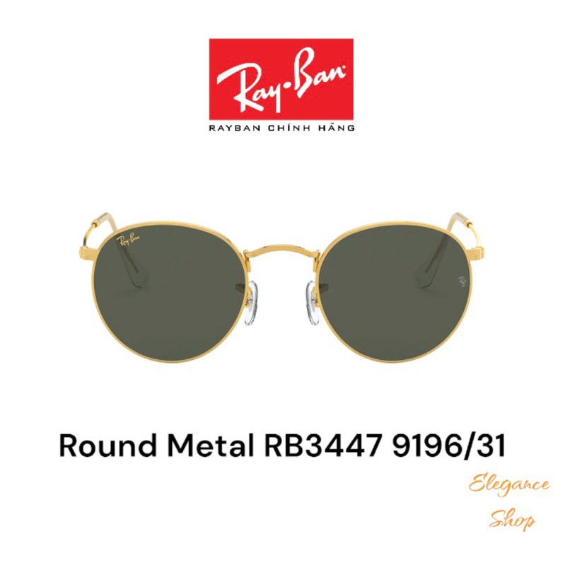 CAM KẾT CHÍNH HÃNG Kính Mát RayBan unisex Round RB3447 9196/31