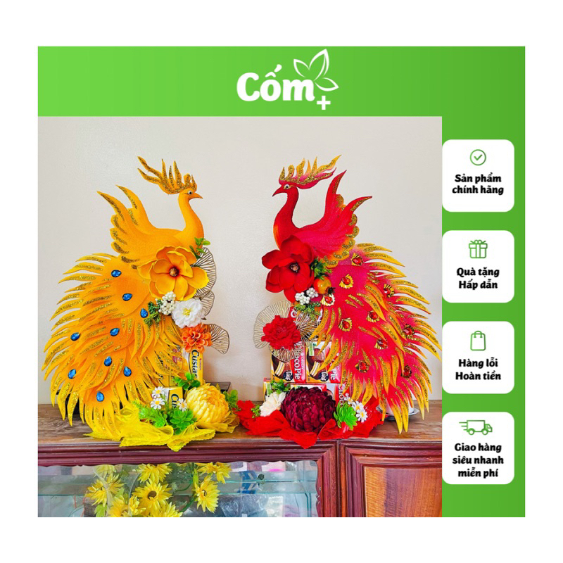 Sét phụ kiện công nhỏ 60cm trang trí thờ cúng (có video hướng dẫn)