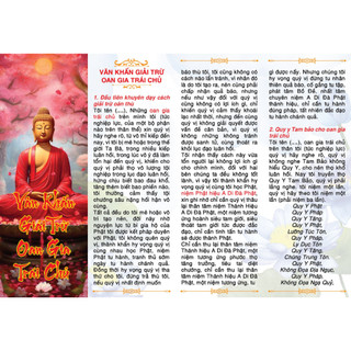 Tờ văn khấn giải trừ oan gia trái chủ- in màu a4 2 mặt hương trang