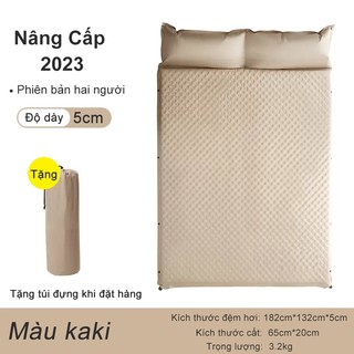 Đệm Hơi Dã Ngoại Đệm Tự Bơm Hơi 5cm Nệm cơ chế tự bơm hơi phù hợp du lịch dã ngoại Đệm Cắm Trại
